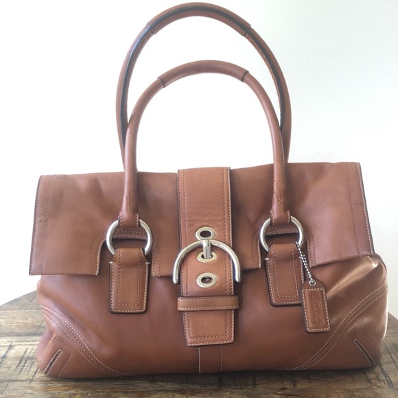 Leather Coach Handbag 💯 Authentic - Picture 7 of 13